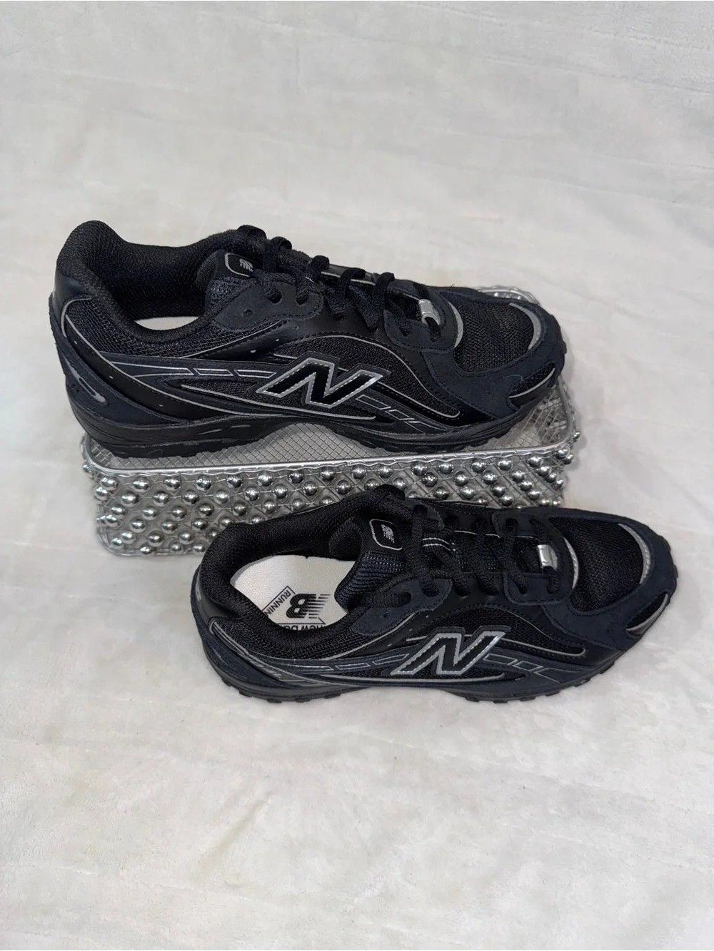 New Balance 204L Lace Black Grey Sz 5.5Y/7W G204L2PR 🖤✨